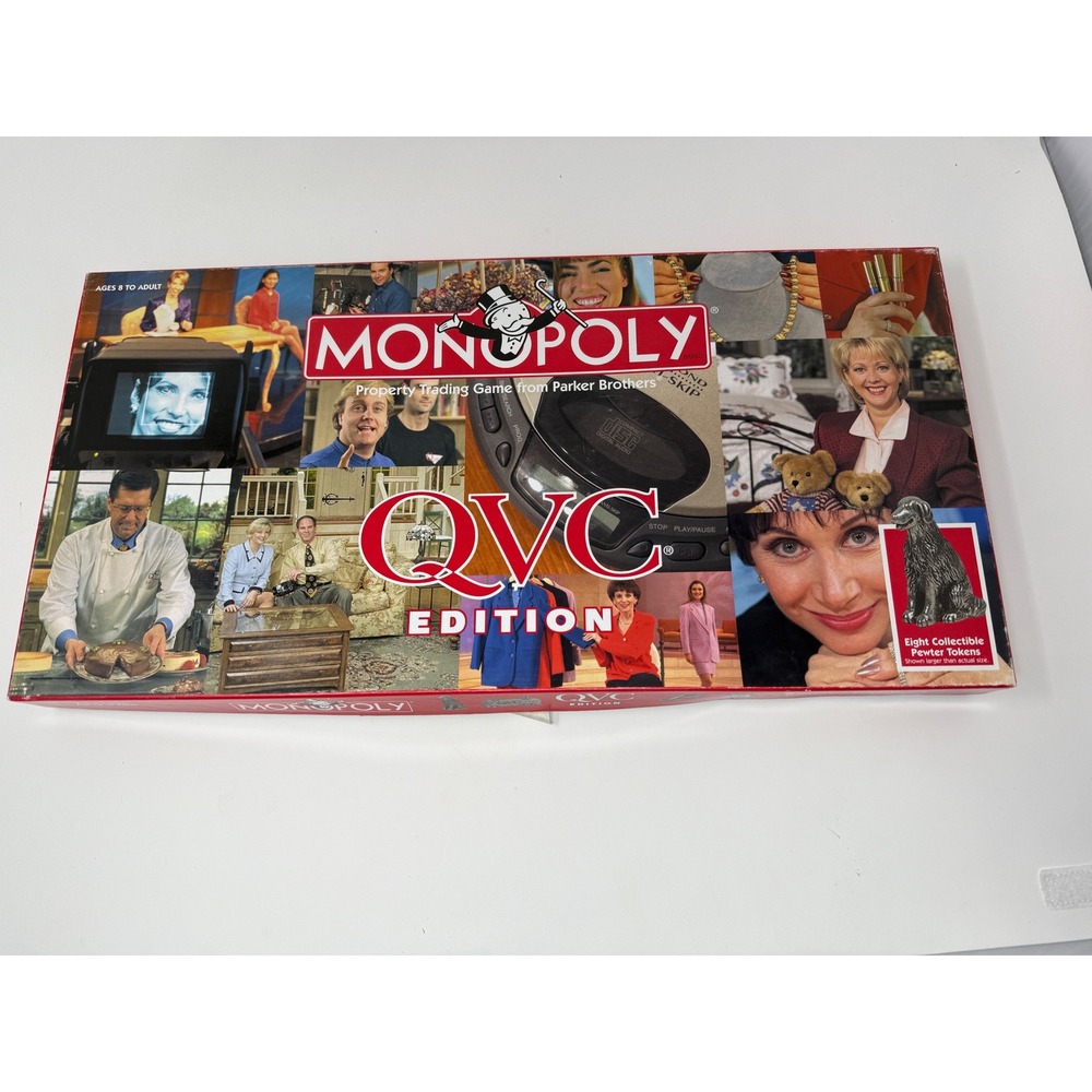 Vintage Monopoly QVC Edition 1999 Board Game Hasbro New all‎ Sealed Packages